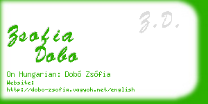 zsofia dobo business card